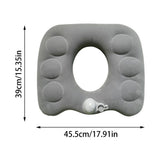 Hemorrhoid Donut Cushion for Sitting - Inflatable Seat Pillow for Tailbone Pain, Coccyx Injury & Bed V1366-AZ2-W-16551