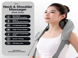 Wireless U-Shaped Neck and Shoulder Massager with Adjustable Strap for Home Office and Full Body V1341-ZY-GBUKAY9K-GREY