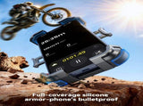 Riding phone mount anti-vibration, anti-loosening, quick release extended arm and sun visor for V1232-MTC-FYSJZJ001