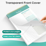 6Pack To Do List Notepad, Undated Daily Planner for Work and Goal Setting Greenery Sway, 52 Sheets, V1107-121-02601-DKG-6PACK