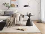 Midnight Elegance Drum Side Table V264-TAB-729S-WHE-BK-1