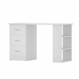 Artiss Computer Desk Drawer Shelf Cabinet White 120CM FURNI-O-DESK-120-WH-AB