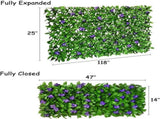 Expandable Fence Privacy Screen for Balcony Patio Outdoor,Decorative Faux Ivy Fencing V1258-DP02-WO-428