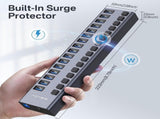 ACASIS HS-716MG USB 3.2 Gen2 10Gbps 12V/8A 16 Port USB-A On/Off Switch with AC Power Adapter for V28-ELEACAHS716MG