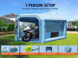 Inflatable Paint Booth, 9.8 x 8.2 x 8.2 ft Inflatable Spray Booth, with 550W Powerful Blower and Air V952-CQSPQFLSKCGLKNDD2V3