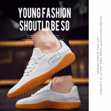 Men's Sneakers Barefoot Lightweight Shoes V213-SNFF07-A-WHT47