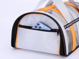 Size L Blue And White Foldable Pet Carrier Bag - Lightweight, Breathable, and Spacious for All V888-ELOSUNG21997