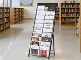 Brochure Display Rack, 20 Pockets Literature Display Stand, Portable Floor Standing V952-WJZSXLDSZJS2CXBZV001V0