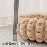 Grey 40cm with Heart-patterned jacquard Plush Round Pet Bed - Soft Donut Cat Bed, Warm Winter Dog V888-ELOSUNG53833