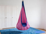 hanging hammock chair, indoor hammock chair, outdoor hammock chair, inflatable pillow, pocket, V1102-103-43376-BLU-160-70CM