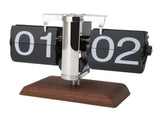 Flip Desk Clock Vintage Large Number 24 Hours Auto Flip Down Mechanical Clock for Home Living Room V1294-YM0901-3115250023812