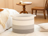 Laundry basket with handles, decorative basket for living room, woven storage basket for toys, V1188-MS-313-0650