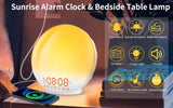 Sunrise Alarm Clock Wake Up Light 7 Sounds, Dual Alarms, Snooze, FM Radio V413-SUNSHINE ALARM