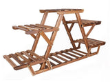 Upgraded Thick Wood Indoor Plant Stand with Flower Planter Shelves V767-ZJJ147-AU