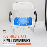 VEVOR 400lbs Shower Chair Bath Bench Arms Back Adjustable Height for Inside Tub V952-LYYKDGDLHJPENBZ1JV0