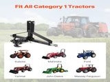 3 Point Trailer Hitch with 2 in Receiver, 3pt Quick Hitch Attachment, Heavy Duty Tractor Tow Drawbar V952-ASJXJSQDKSXTJ54AM001V0