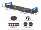 Smart Push-Up Bar with Counter & Timer Foldable Home Workout Board for Chest, Shoulders, Back & V1107-CS-FWCXLB
