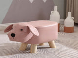 Children Wooden Low Stools Cute Cartoon Children Stool Small Dog Shape Stool for Home Kindergarten V1294-YM0716-3116220007315
