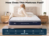 RoomSense Single Mattress , 30cm Medium Firm Hybrid Mattress with Latex Lumbar Support for Back Pain XFKF-MA-1667-30-S