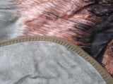 Soft 3D Animal Print Faux Mink Blanket Single Sitting Lion V442-YTL-BLANKET-3DSITTINGLION-MULTI-SB