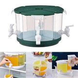 Rotating Beverage Dispenser for Fridge, 2026 New 4 Beverage Dispenser Tower, Plastic Drink Dispenser V1366-AZ2-W-20862