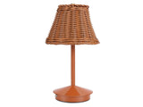 Boho Rattan Table Lamp LED Rechargeable Reading Light 3 Color Touch Control Dimmable Bedside Lamp V1294-YM0901-3119250083211