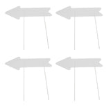 Blank Arrow Signs with Stakes Double Side Water Proof Directional Signs for Wedding Party Decor V1294-YM0901-3111250023911