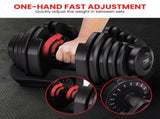 Powertrain 80kg Adjustable Dumbbell Set W Stand Home Gym Exercise Free Weights DMB-BF2-040-2S