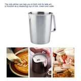 2000ml Large Stainless Steel Measuring Cup Mug Milk Frothing Pitcher Jug for Latte Coffee Art V1294-YM0727-JY09489
