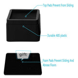 4pc Bed Risers inch Heavy Duty Furniture Risers for Sofas Table Couch Lift Height of Inches V1370-AZ4-05070