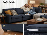 Artiss Modular Sofa Chaise Set 4-seater Dark Grey SBED-C-EP05-DA-GY-ABCE