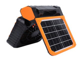 Solar Powered Camping Fan Strong Wind USB Rechargeable Battery Operated Folding Portable Camping Fan V1294-YM0901-3113240183813