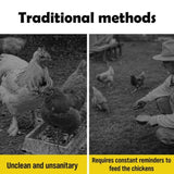 10KG 12.5L Garden Farm Automatic Food Storage Box Stand Chicken Feeder Poultry V465-V51006