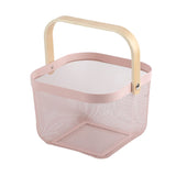 Fruit Colander Metal Material Comfortable Portable Handle Wear Resistant Practical Vegetable Drain V1294-YM0716-3118220113014
