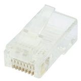 Cabac Modular Plug RJ45 8P8C CAT5e UTP Round Solid Core 100 Pack 0688RSL-C V1202-V1-CAA0688RSL-C