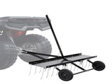 Tow Behind Dethatcher, 1219mm Tow Dethatcher with 24 Spring Steel Tines, Lawn Dethatcher Rake for V952-QXSCJ48QYGLJ9DV44V0