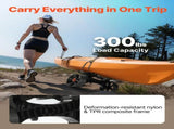 Kayak Cart, 136.1 kg Load Capacity, Foldable Kayak Trolley with 25.4 cm Solid Rubber Tires & 1 V952-SPSPHTTC10IN15RM2001V0