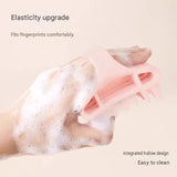 Green Personal Care Set - Silicone Scalp Massager Shampoo Brush and Long Exfoliating Back Scrubber V888-ELOSUNG56058-2