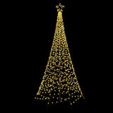 Jingle Jollys Solar Christmas Tree 3.6m 800 LED Net Lights Xmas Trees Decoration XMAS-FAIRY-SOLAR-NET-12FT-WARM