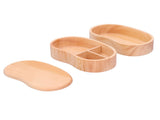 Wooden Bento Box Simple Style Portble Lunch Box Food Storage Organizer for Student Worker V1294-YM0901-3118210118411