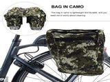 Trunk Bag Camouflage Luggage Saddle for Cycling Green V1192-AZ-W-32367
