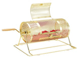 Raffle Drum, 11.6 x 7.48 inch Brass Plated Raffle Ticket Spinning Cage, Holds 2500 Tickets or 100 V952-CJGJS12YC0003G2KPV0