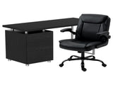 Artiss Computer Desk Executive Office Chairs Sets Black DESK-140M-CHAIR-7023-BK