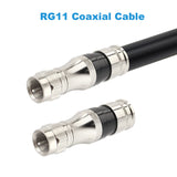 RG11 Connectors 10 Pack,F Type Connectors,RG11 Coax Cable Compression Fitting with Weather Seal O V1188-ZC-DLL-2133
