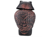 Horned Owl Decoy and 360&deg Rotating Head Owl Statue to Scare Birds Away for Patio Yard Garden V1294-YM0717-10182594