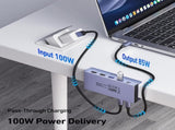 BENFEI 396GY USB-C 8-in-1 Docking HDMI 4K/60HxzUSB-C2xUSB2.0RJ45PD100W V28-ELEBEN396GY