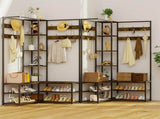 Corner Coat Stand with Shoe Bench Metal & MDF Organizer V178-67000