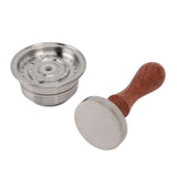 Reusable Coffee Capsule 304 Stainless Steel Refillable Coffee Filter Pod with Tamper Brush and Spoon V1294-YM0901-3113250031711