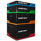 CORTEX Soft Plyo Box Modular Stackable 15cm, 30cm, 45cm, 60cm V572-PLYOBOXSOFT-SET