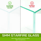 Aquarium Starfire Glass Fish Tank Set Filter Pump 39L V274-AQ-FT35L